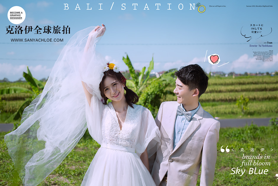 巴厘岛旅行婚纱照，全球旅拍必火婚纱照